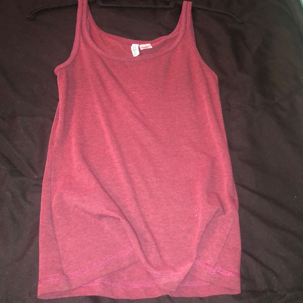 Burgundy tank top